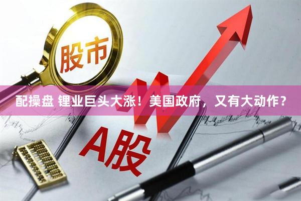 配操盘 锂业巨头大涨！美国政府，又有大动作？