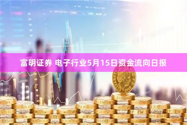 富明证券 电子行业5月15日资金流向日报